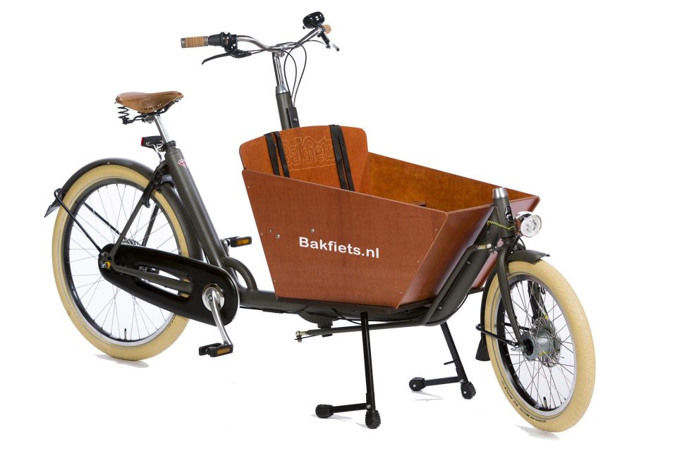 Lådcykel El Bakfiets.nl Cargobike Cruiser Lättcyklad Kort Tvåhjulig