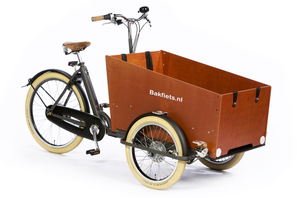 Lådcykel El Bakfiets.nl Cargobike Cruiser Wide Bred Bäst