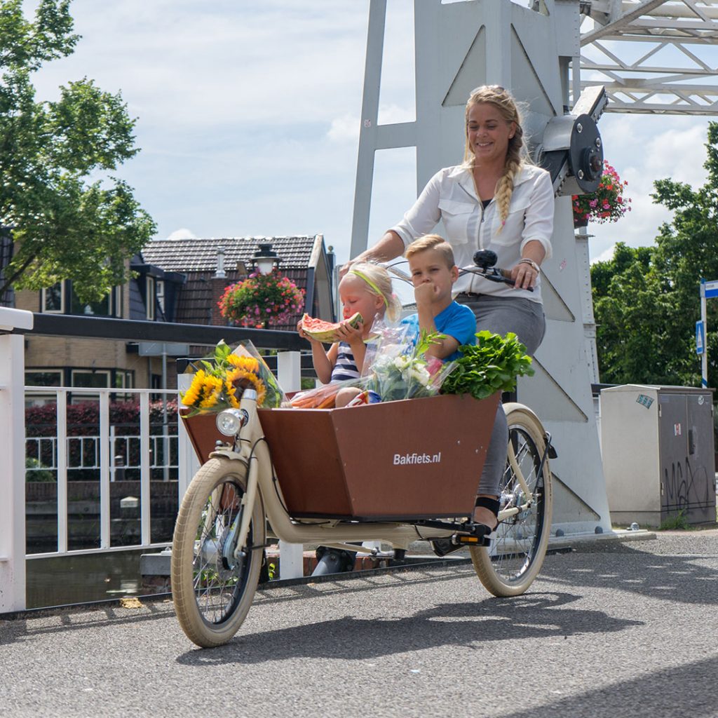 Lådcykel El Bakfiets.nl Cargobike Familjecykel